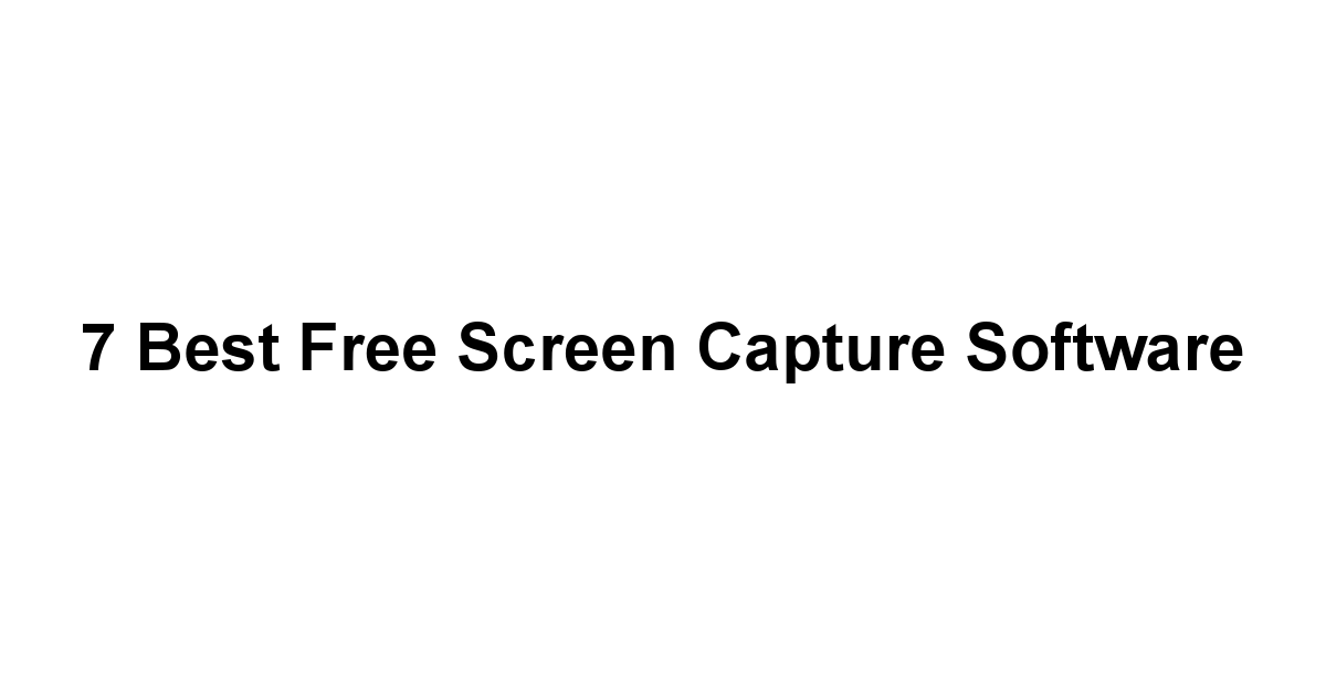 7 Best Free Screen Capture Software 1 by BestFREE.nl