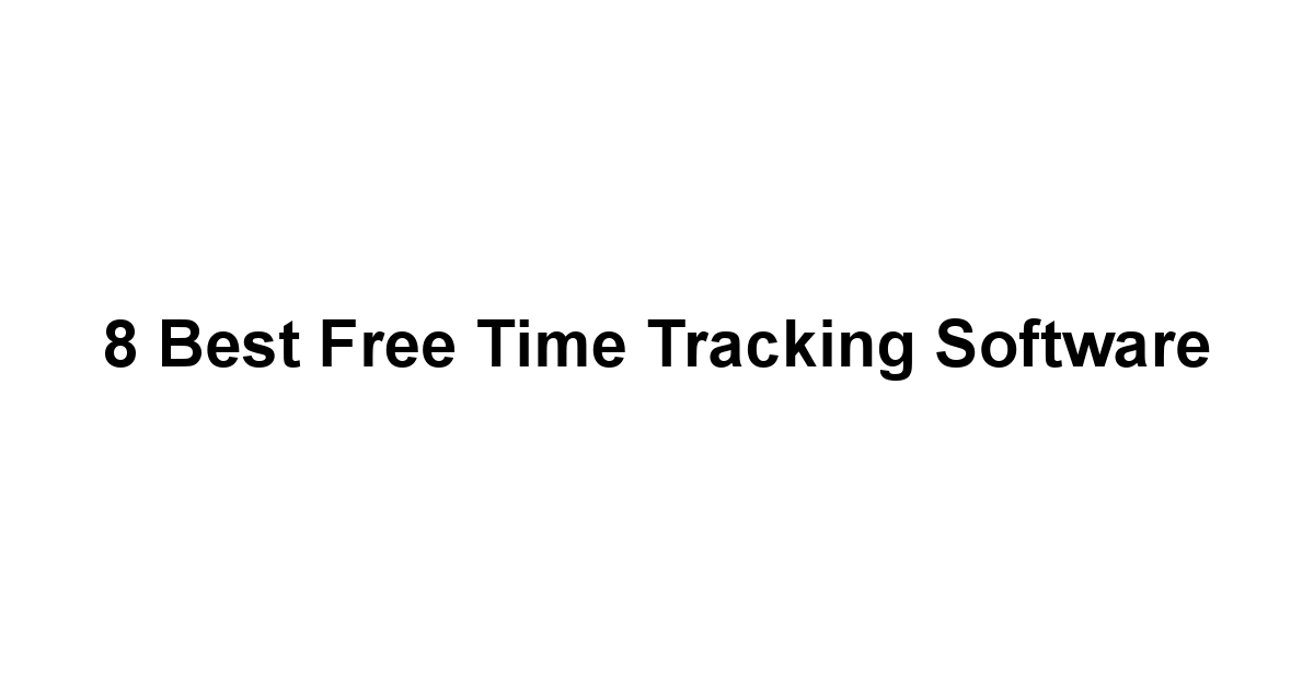 8 Best Free Time Tracking Software 1 by BestFREE.nl