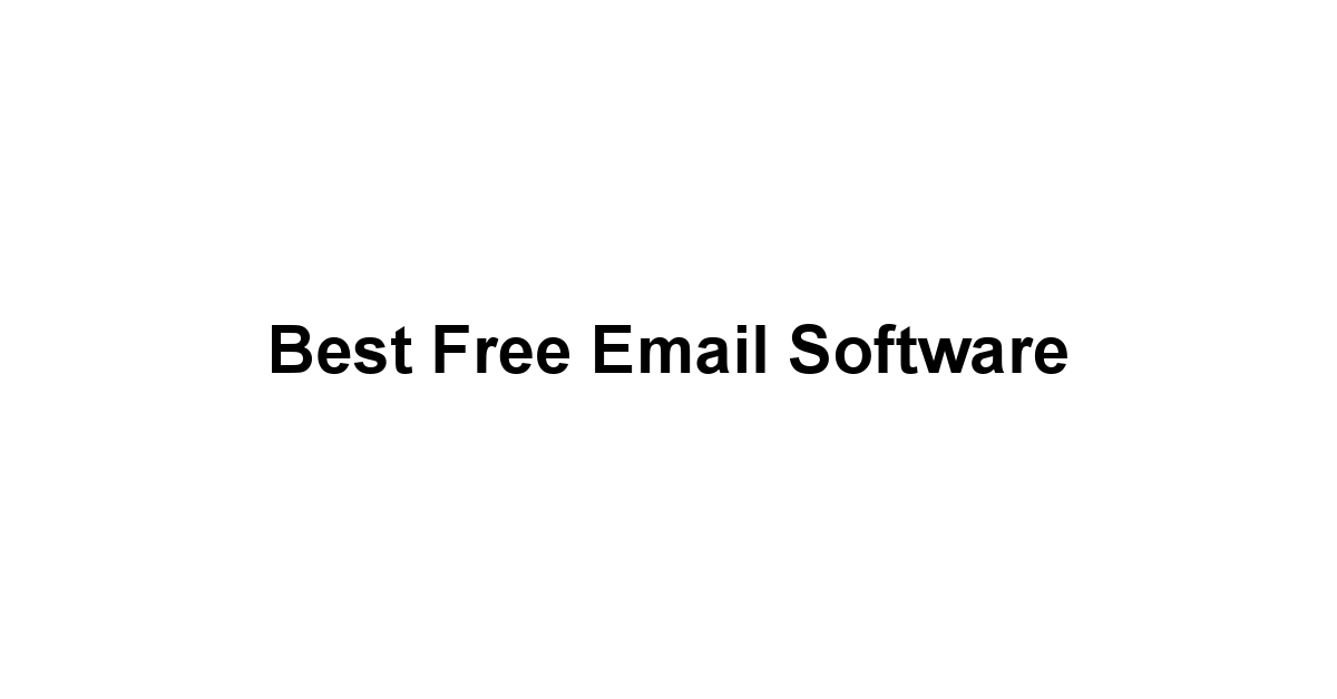 Best Free Email Software 1 by BestFREE.nl