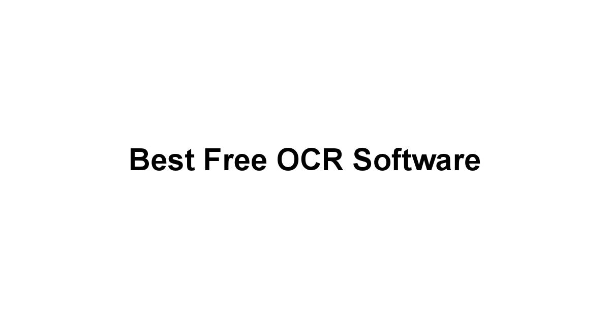 Best Free OCR Software 1 by BestFREE.nl
