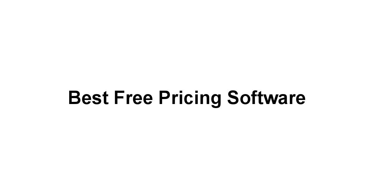 Best Free Pricing Software 1 by BestFREE.nl