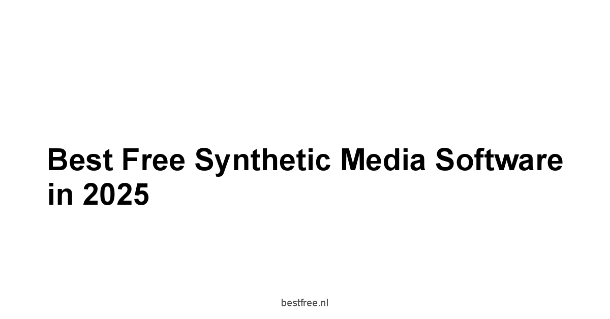 Best Free Synthetic Media Software in 2025 1 by BestFREE.nl