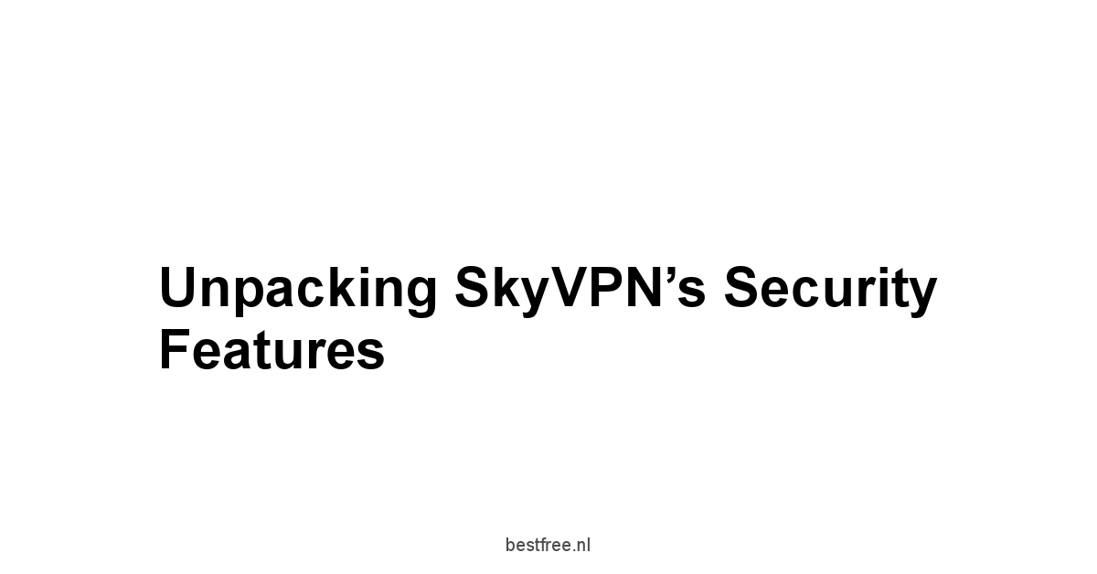 Unpacking SkyVPN’s Security Features