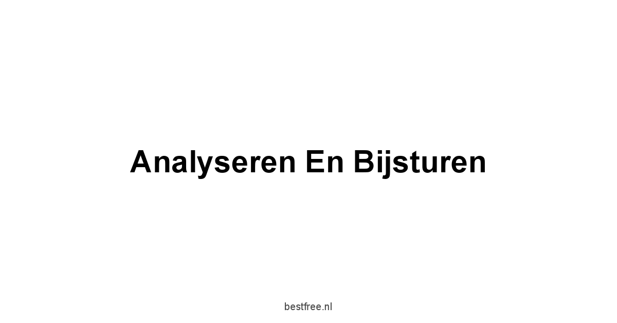 Analyseren en Bijsturen