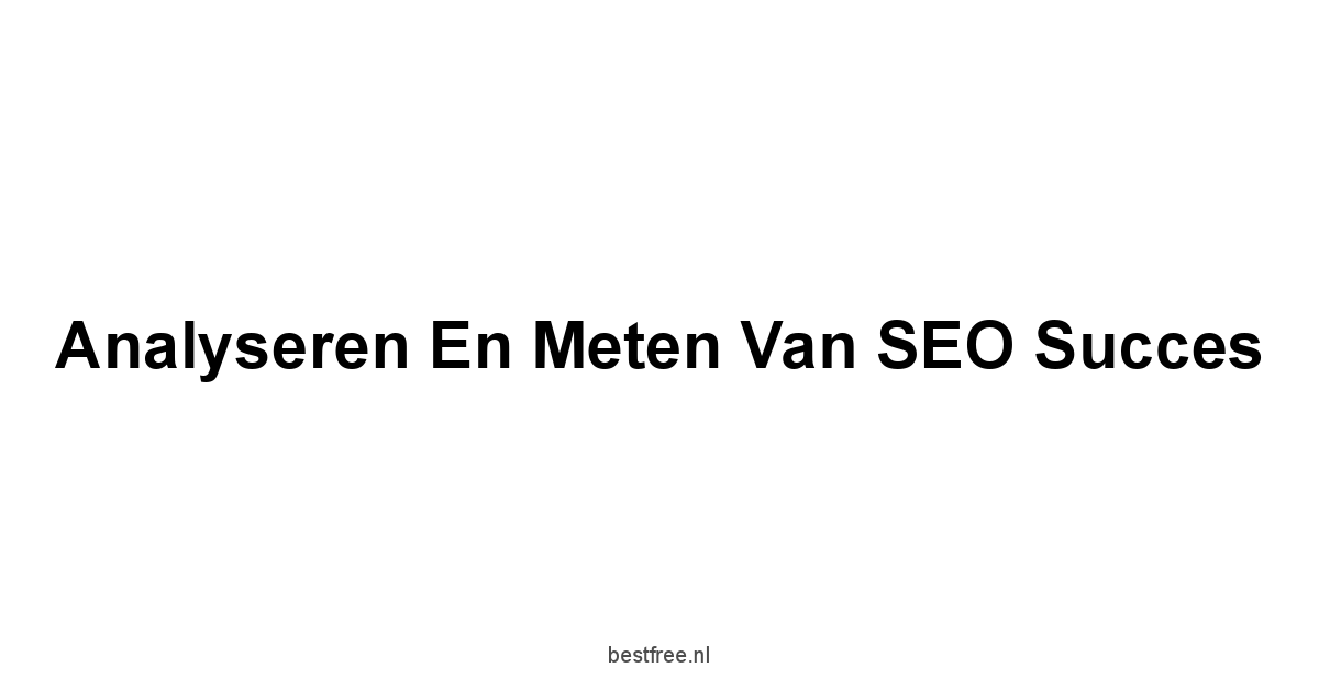 Analyseren en Meten van SEO Succes