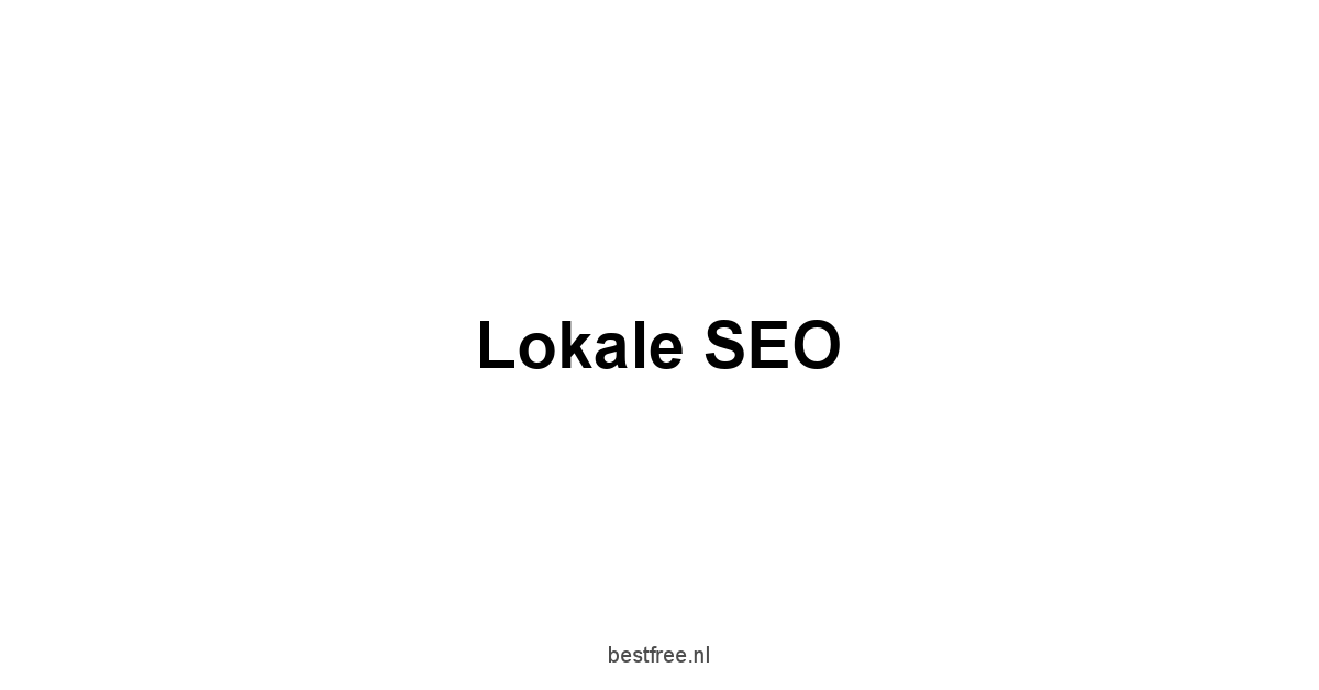 Lokale SEO