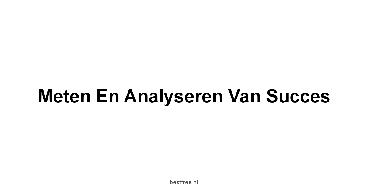 Meten en Analyseren van Succes