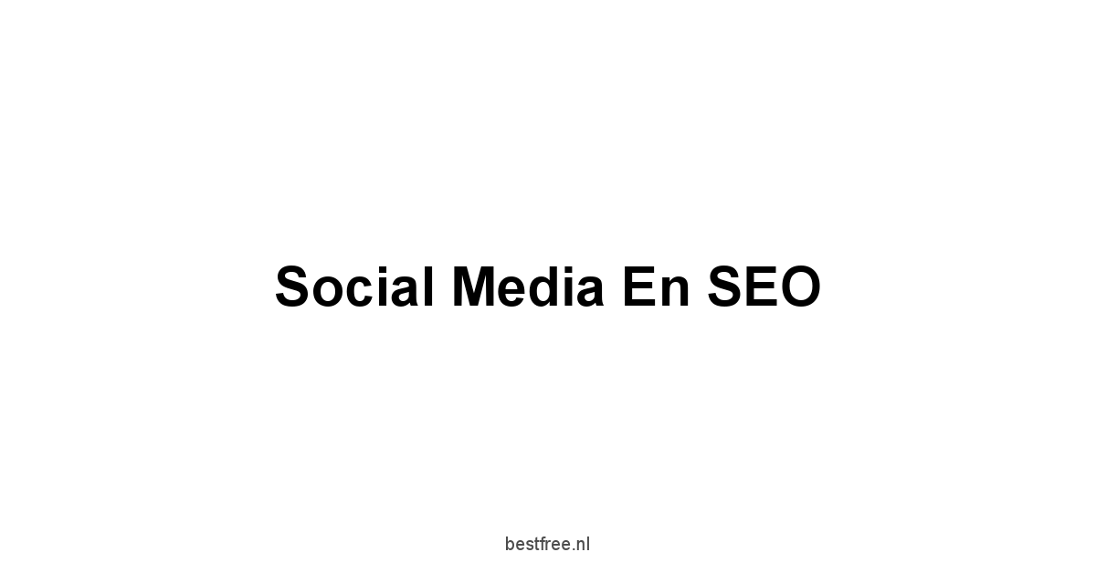 Social Media en SEO