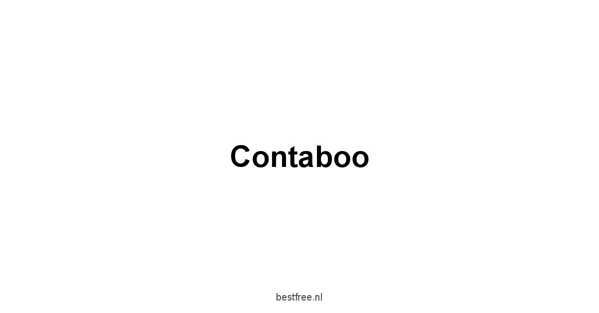 Contaboo 1 by BestFREE.nl