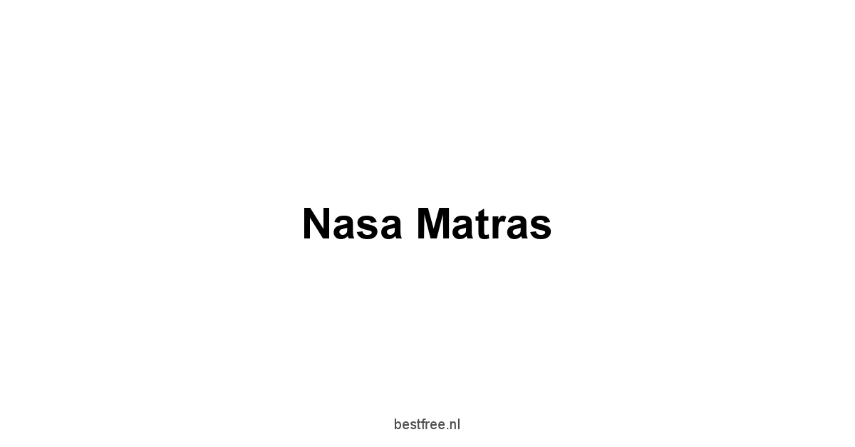 Nasa Matras 1 by BestFREE.nl