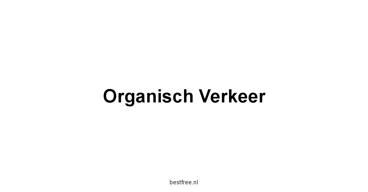 Organisch Verkeer 1 by BestFREE.nl