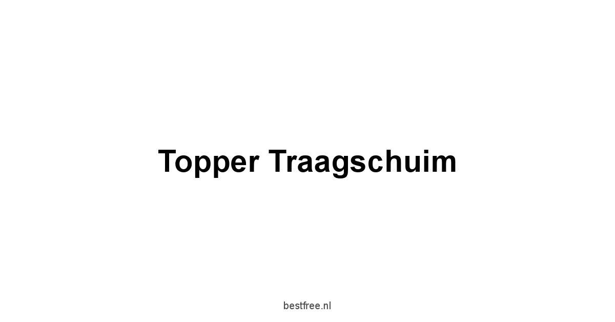 Topper Traagschuim 1 by BestFREE.nl