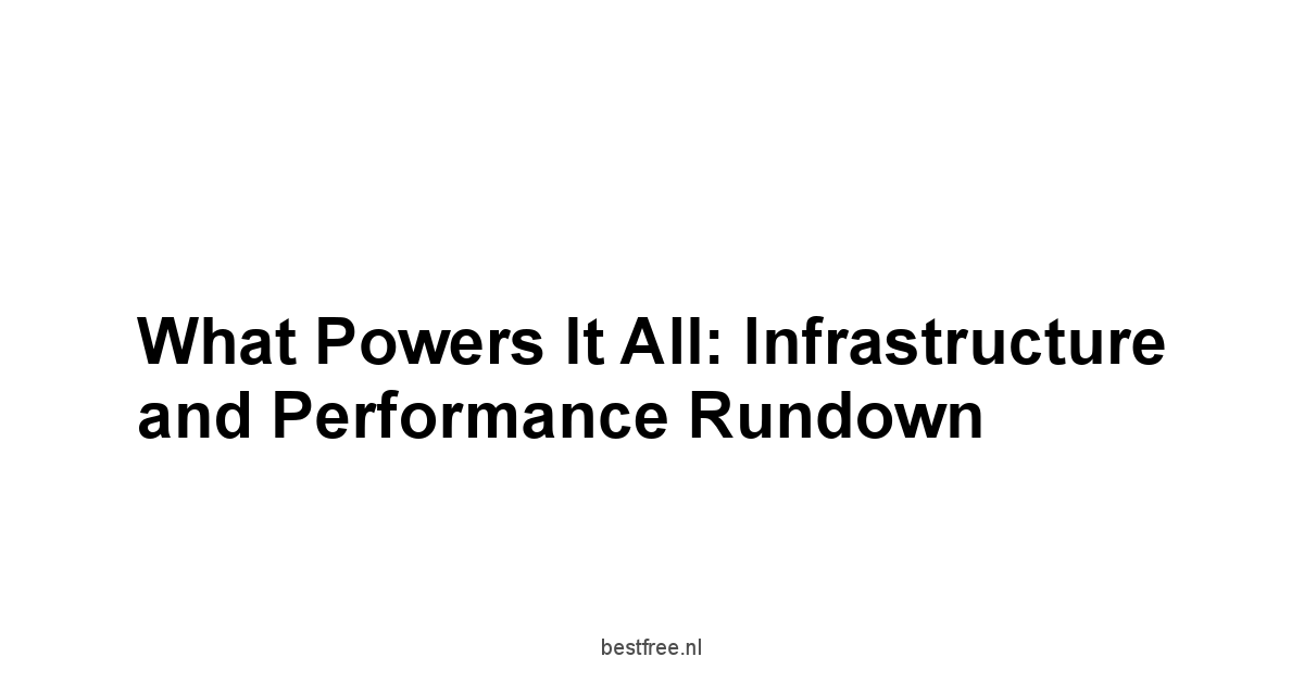 What Powers It All: Infrastructure and Performance Rundown