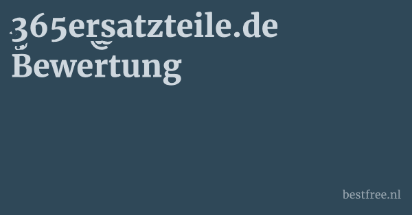 365ersatzteile.de Bewertung 1 by BestFREE.nl