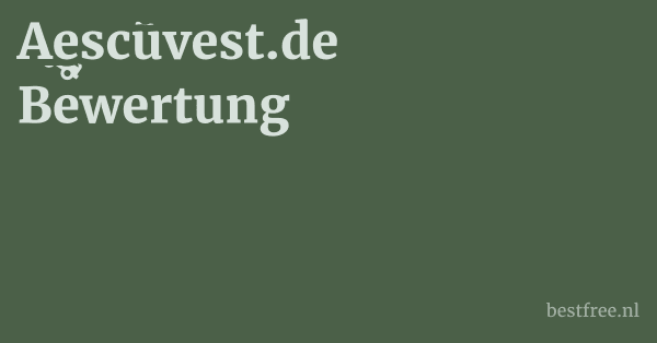 Aescuvest.de Bewertung 1 by BestFREE.nl