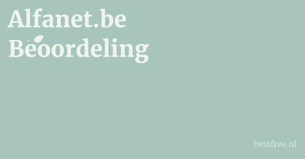 Alfanet.be Beoordeling