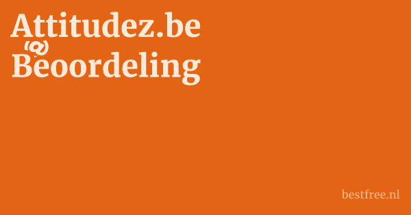 Attitudez.be Beoordeling
