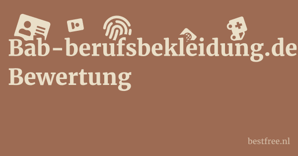 Bab-berufsbekleidung.de Bewertung 1 by BestFREE.nl
