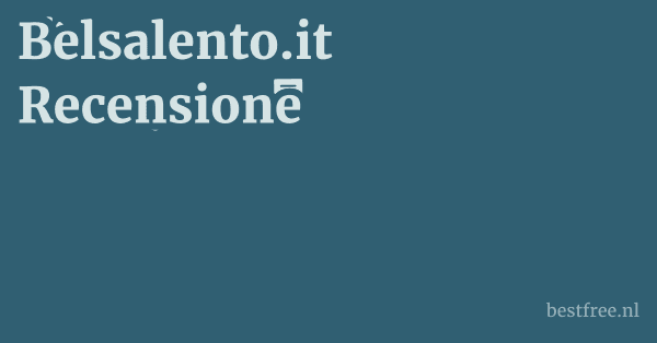 Belsalento.it Recensione 1 by BestFREE.nl