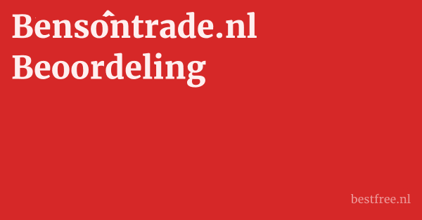 Bensontrade.nl Beoordeling 1 by BestFREE.nl