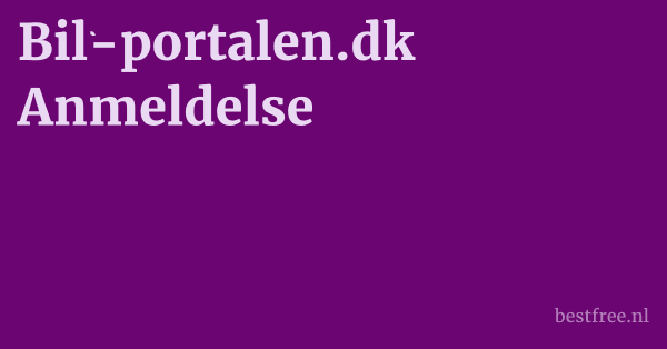 Bil-portalen.dk Anmeldelse 1 by BestFREE.nl