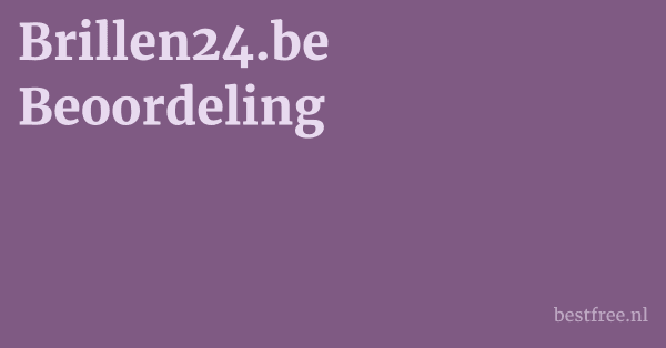 Brillen24.be Beoordeling
