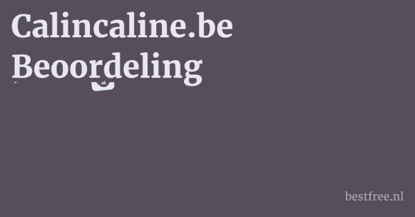 Calincaline.be Beoordeling 1 by BestFREE.nl