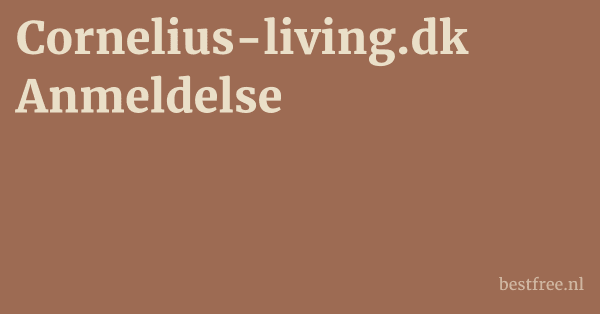 Cornelius-living.dk Anmeldelse 1 by BestFREE.nl