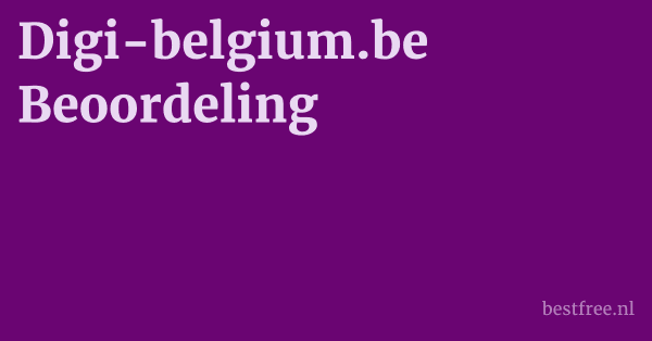 Digi-belgium.be Beoordeling 1 by BestFREE.nl