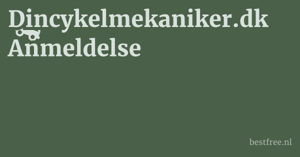 Dincykelmekaniker.dk Anmeldelse 1 by BestFREE.nl