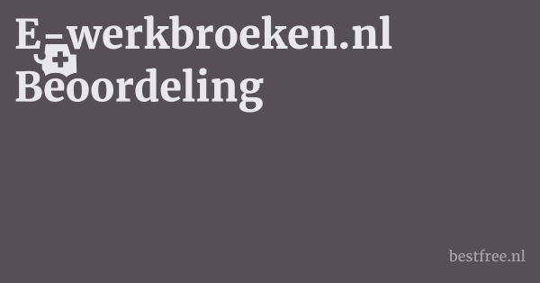 E-werkbroeken.nl Beoordeling 1 by BestFREE.nl