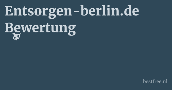 Entsorgen-berlin.de Bewertung 1 by BestFREE.nl