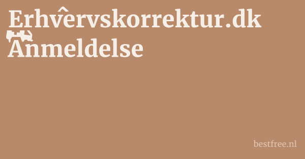 Erhvervskorrektur.dk Anmeldelse 1 by BestFREE.nl