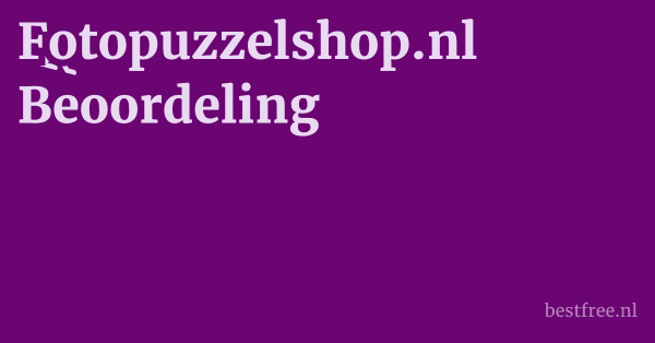 Fotopuzzelshop.nl Beoordeling 1 by BestFREE.nl
