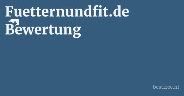 Fuetternundfit.de Bewertung 1 by BestFREE.nl