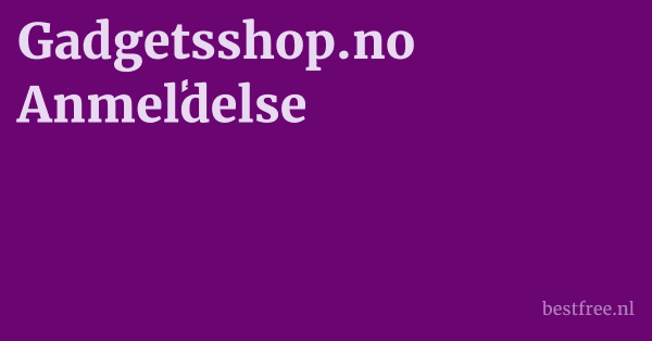 Gadgetsshop.no Anmeldelse 1 by BestFREE.nl