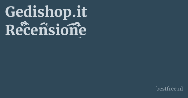 Gedishop.it Recensione 1 by BestFREE.nl
