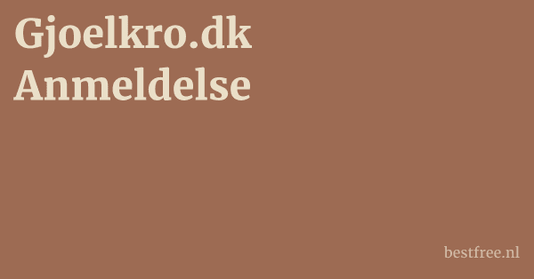 Gjoelkro.dk Anmeldelse 1 by BestFREE.nl
