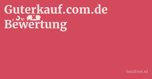 Guterkauf.com.de Bewertung 1 by BestFREE.nl