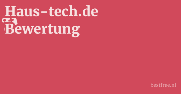 Haus-tech.de Bewertung 1 by BestFREE.nl