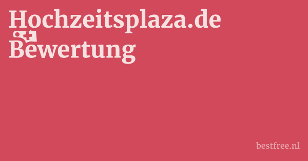 Hochzeitsplaza.de Bewertung 1 by BestFREE.nl