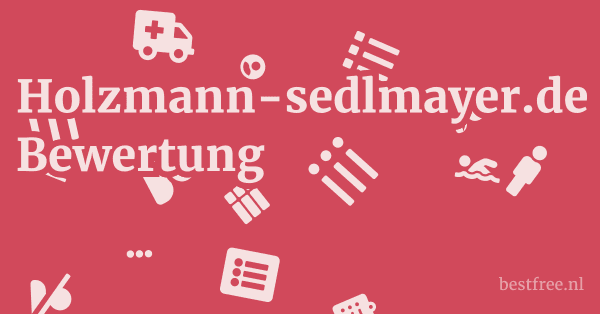 Holzmann-sedlmayer.de Bewertung 1 by BestFREE.nl