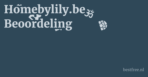 Homebylily.be Beoordeling 1 by BestFREE.nl