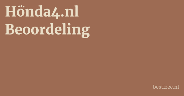 Honda4.nl Beoordeling 1 by BestFREE.nl