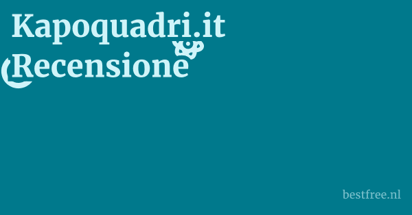 Kapoquadri.it Recensione 1 by BestFREE.nl