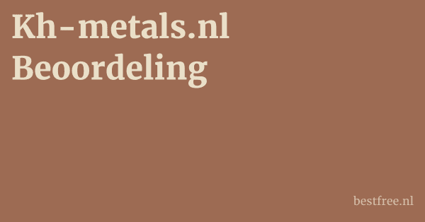 Kh-metals.nl Beoordeling 1 by BestFREE.nl