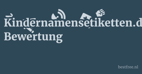 Kindernamensetiketten.de Bewertung 1 by BestFREE.nl