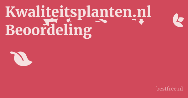 Kwaliteitsplanten.nl Beoordeling 1 by BestFREE.nl