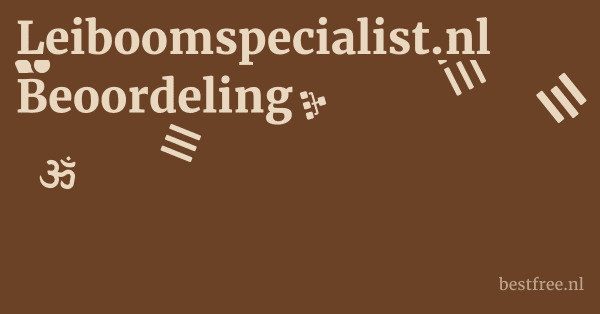 Leiboomspecialist.nl Beoordeling 1 by BestFREE.nl
