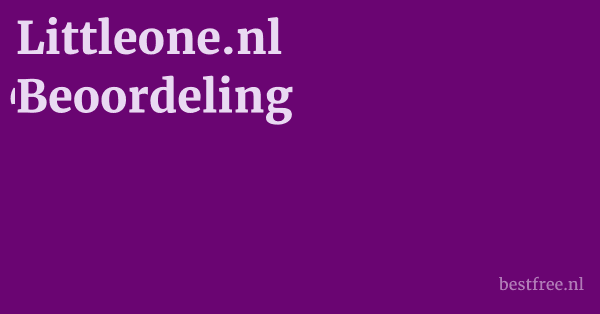 Littleone.nl Beoordeling 1 by BestFREE.nl